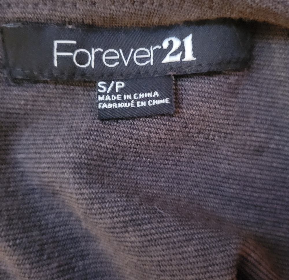 Forever 21 Charcoal Cut-Out Bodycon Stretchy Zipper-Back Minidress, S, EUC - Picture 10 of 11
